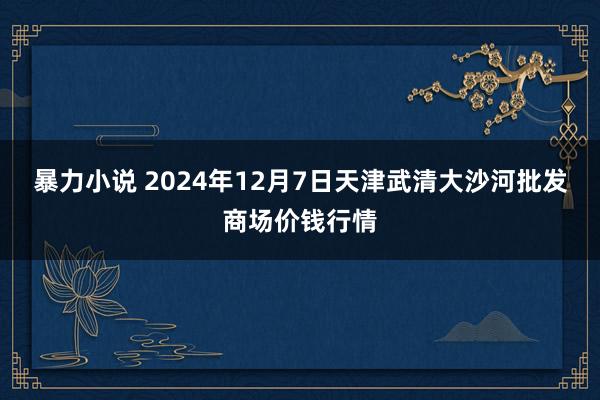 暴力小说 2024年12月7日天津武清大沙河批发商场价钱行情